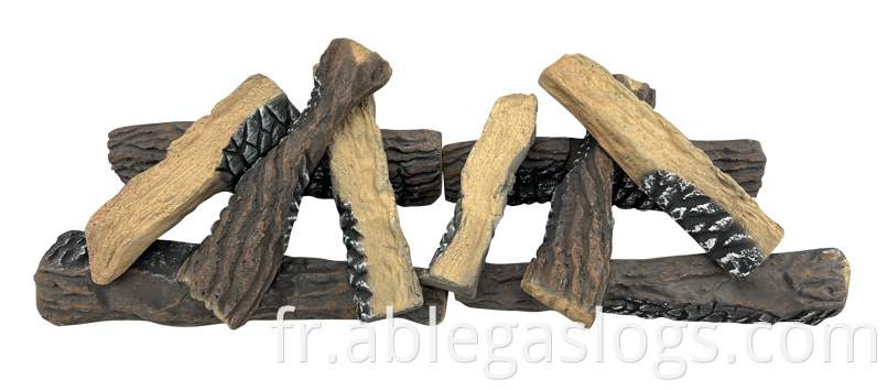 Ceramic Fiber Charred Logs Jpg